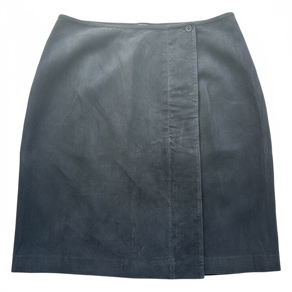 Coldwater Creek Dresses & Skirts - VTG‎ Coldwater Creek Black Suede Leather Skirt 2X Western Boho NWT Cowgirl